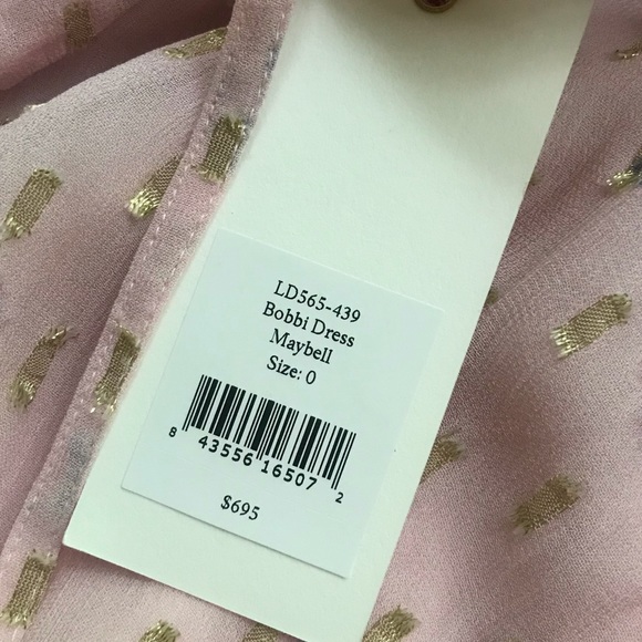 New with Tag: LoveShackFancy Bobbi Floral Chiffon Tiered Maxi Wrap Dress. - Picture 8 of 11